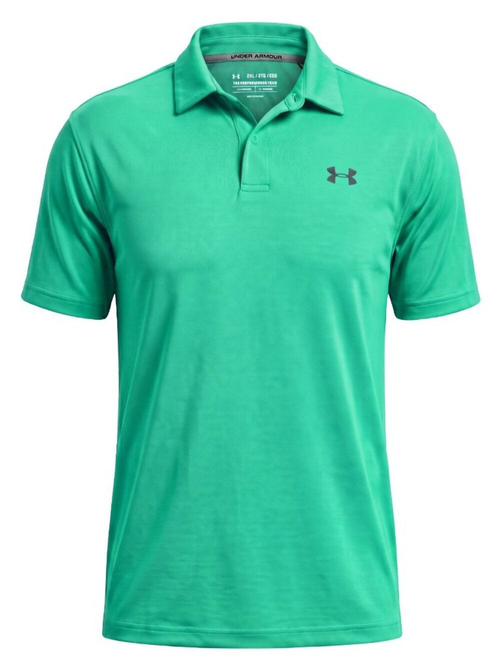 Under Armour Mens 2XL Teal HeatGear Polo Shirt Loose Fit Golf Performance XXL